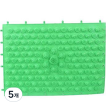 씨엘마켓 조립식 DIY 지압 발매트, 5개, 그린