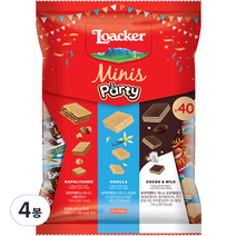 로아커 웨하스 미니스파티 믹스, 400g, 4봉