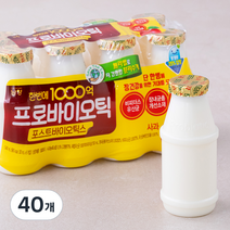 남양 한번에 1000억 프로바이오틱스 사과, 130ml, 40개