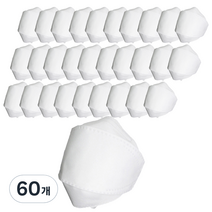 참조은 황사방역 마스크 화이트 대형 KF94 랜덤발송, 5개입, 60개