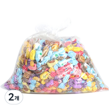 우리가스토리 맛고을 대용량 패밀리 하 종합사탕 랜덤발송 10종 세트 4kg, 2개
