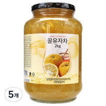 초록원_꿀유자차 2KG, 5개