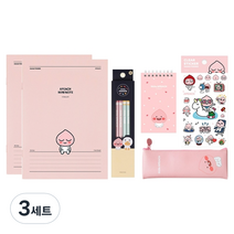 카카오프렌즈 6종 문구세트, 어피치, 3세트