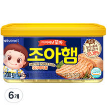 아이배냇 유아용 꼬마 조아햄, 햄맛, 200g, 6개