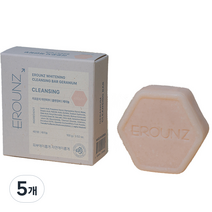 이로운지 하얀피부 클렌징바 비누 제라늄 향, 100g, 5개