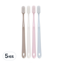 팡팡카트 마카롱 컬러 칫솔, 5세트, 4개