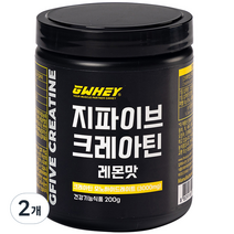 지웨이 지파이브 크레아틴 레몬맛, 200g, 2개