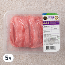 포크빌포도먹은돼지 뒷다리살 불고기용 (냉장), 1kg, 5개