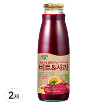 자연원 채소 과일 네츄럴 클렌즈 주스 비트 & 사과, 2개, 980ml