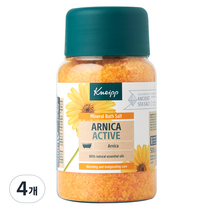 크나이프 아르니카 배쓰 솔트 입욕제 허브향, 500g, 4개