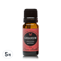 러브바스 아로마 에센셜오일 제라늄, 10ml, 5개