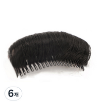타이탄 정수리 볼륨 뽕 부분가발 9 x 2.5 cm, 자연모, 6개