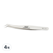 비투스 속눈썹 연장 핀셋 고급형 MSA-18, 혼합색상, 4개
