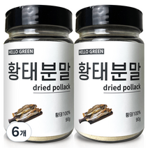 헬로우그린 황태 가루 통, 6개, 90g