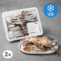 바다자리 국산 절단꽃게 (냉동), 500g, 2개