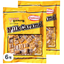엠바레 밀크 캐러멜, 350g, 6개