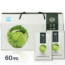 청춘농장 정직한 양배추진액즙, 90ml, 60개입