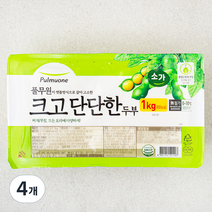 풀무원 크고 단단한 두부, 1kg, 4개