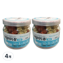 우리주 저알러지 츄 강아지 간식 300g, 4개