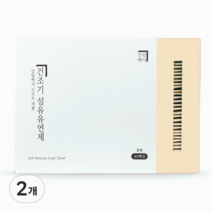 살림백서 소프트 퍼퓸 건조기 드라이 시트 섬유유연제 블랑, 2개, 40매