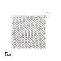 마이크릿홈 무쇠팬 세척 올스테인리스 위생 철수세미 사각형 S, 1개입, 5개