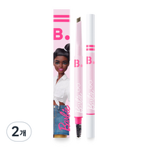 바닐라코 바비 에디션 스머지 아웃 디테일 브로우 펜슬 0.3g, 02 애쉬 그레이, 2개