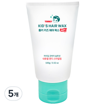 핑크공주 통키 어린이 헤어 소프트타입 왁스, 100g, 5개