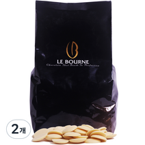 르본 커버춰 화이트초콜릿, 1kg, 2개
