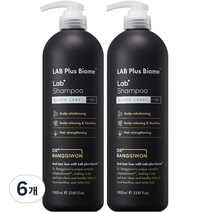 닥터방기원 랩플러스 바이옴 탈모샴푸 블랙라벨, 6개, 1000ml