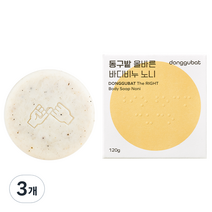 동구밭 올바른 노니 바디 비누, 120g, 3개