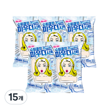 미스사사 슈퍼 쿨링 파우더 시트 데오드란트 클린솝 15매, 15개