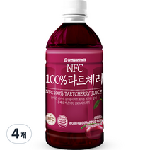 참앤들황토농원 NFC 타트 체리, 1000ml, 4개
