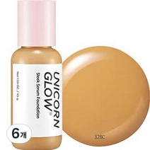 유니콘글로우 슬릭 세럼 파운데이션 45g, 328C, 6개