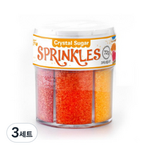 브레드가든 크리스탈 슈가 스프링클 6종 세트, 3개, 72g