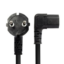 솔탑 국산 꺽임 고용량 16A PC전원 플러그 파워 케이블 SOLTOP-054, 1개, 2m