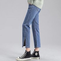 트임 세미 루즈핏 일자핏 데님 임산부 바지