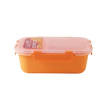 아르딘 시에로 프리미엄 세칸찬통 밀폐용기 페일오렌지 1050ml, 단품, 1개