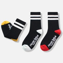 모드베베 아동용 골지 양말 3족 세트