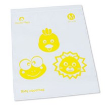 그린비닐 캐릭터 지퍼백 흰색 20 x 25 cm, 200개, 1개