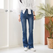 수비진 여성용 롱 부츠컷 청바지 SP957