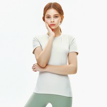 엔비룩 여성용 셀린 라이트 숏 슬리브 탑
