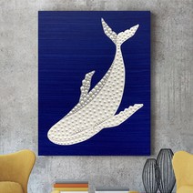 흰고래 유화 그림