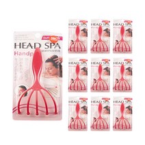 ABM 두피 마사지기, 빨강, 10개