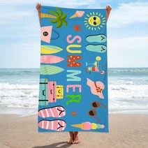 소니오 언더더씨 매트 비치타월 70 x 150 cm, TYPE07, 1개