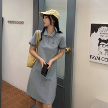 BK 꿀벌 반팔 카라원피스