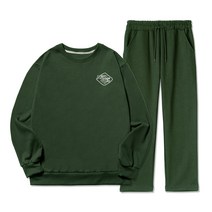 NSD 남성용 M~4XL 빅사이즈 넥스트 스몰로고 기모 맨투맨 트레이닝 상하의세트