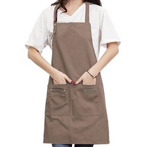 아그노 바리스타 카페 앞치마, 브라운, 1개