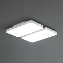 샤미즈 LED 스림 거실4등 분리형 타공 100W, 화이트
