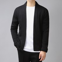 더맨쉽 남성용 데일리 오픈 숄 베이직 가디건 DLTGT23013