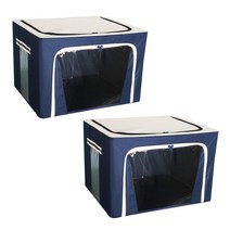 마이닝 리빙박스 66L, 네이비, 2개